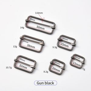 High Quality Adjustable Rectangle Metal Slide Tri-Glides 20Mm-38Mm Plated Alloy Strap Eco-Friendly Custom Special Accessory Bags - Product Image 2