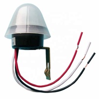 AC 220V 10A Saklar Lampu Sensor Optik Otomatis Nyala Mati Sensor Cahaya Siang Hari Pemasangan di Dinding
