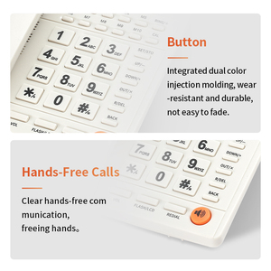 <span class=keywords><strong>Téléphone</strong></span> fixe <span class=keywords><strong>filaire</strong></span> mains libres à numérotation rapide, idéal pour hôtels, bureaux et entreprises – Approvisionnement direct usine à prix abordable - Product Image 6