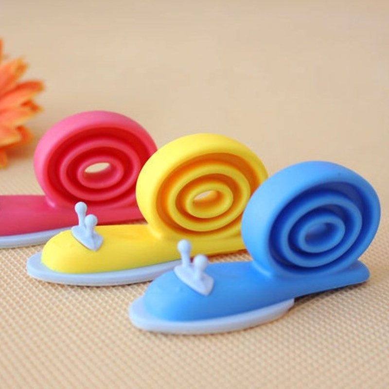 Красно-желтые, синие, мягкие, оптовая продажа, наклейка, клейкая, симпатичная улитка, резиновая детская дверная пробка