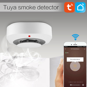 Détecteur de fumée intelligent Tuya, application pour maison intelligente, alarme incendie 80db, déclenche la sécurité de la maison, télécommande, notification SMS, détecteurs de fumée - Product Image 2