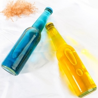 Bouteilles rondes en verre transparent pour bière, lait de soja, 300ml, 30cl, 330ml, 33cl, vente en gros