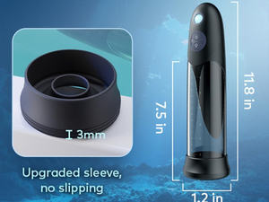 Pompa Penis mandi air-Masturbator pria dengan 3 mode pompa mainan seks pria pompa & pembesar untuk Spa kontol dalam air - Product Image 6