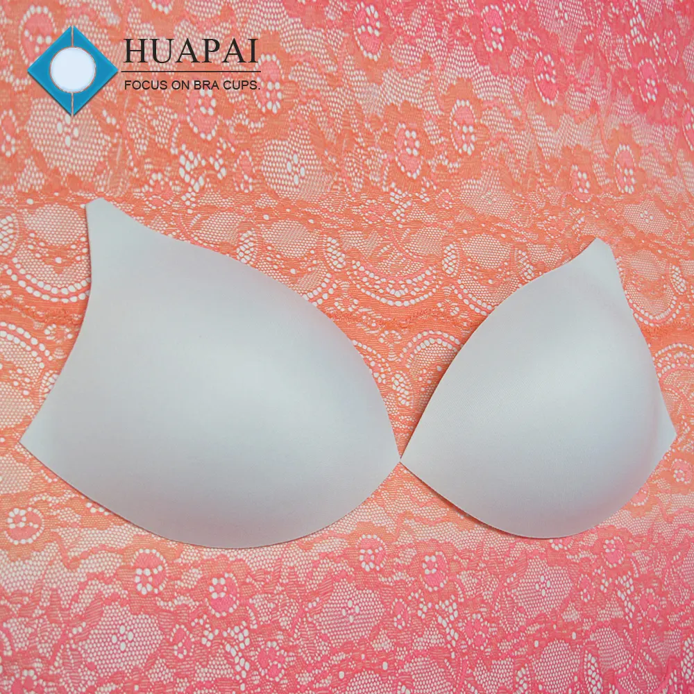 Factory price export beautiful shape full cup polyester bra pad for swimwear