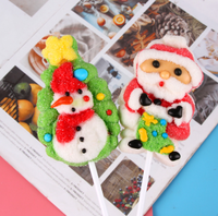 Bonbons en forme de sucette de Noël de 36 g, bonbons en forme de Père Noël et de bonhomme de neige, boîte de bonbons pour enfants, 18 bâtonnets
