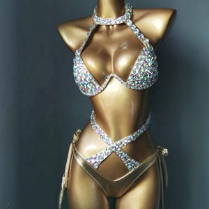 Badmode Strass Bikini Set <span class=keywords><strong>Venus</strong></span> Vakantie Diamant Sexy Vrouwen Badpak Push-Up Strandkleding - Product Image 2