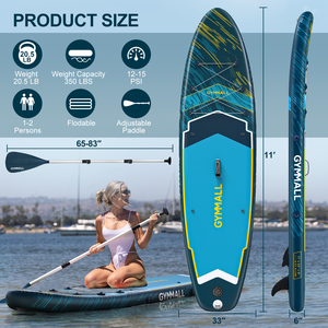 Planche de SUP gonflable robuste 1000D avec revêtement anti-UV, pour tous les niveaux et conditions aquatiques - Product Image 2