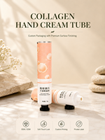 Tubes souples pliables pour crème pour les mains 5 ml, taille personnalisée, vides, pour usage cosmétique, en aluminium-plastique, avec bouchon à clapet, logo personnalisé, impression UV, diamètre