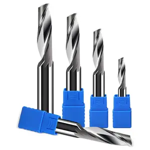 KF Large Sized Uncoated Single Flute Spiral Milling Cutter For Aluminum