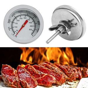 Thermomètres de barbecue, thermomètre de four, thermomètres pour barbecue au charbon de bois, jauge de température, accessoires de cuisine pour barbecue, mesure en métal - Product Image 6