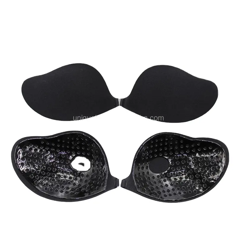 Reggiseno senza spalline ad ala magica di alta qualità in Silicone Push up senza schienale autoadesivo appiccicoso invisibile con Logo personalizzato da donna Sexy