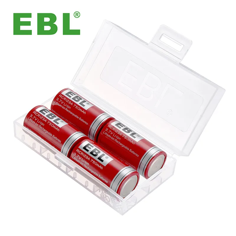 Rcr123a 16340 Vervanging Lithium 750Mah 3.7V Oplaadbare Batterijen Li-Ion Batterij