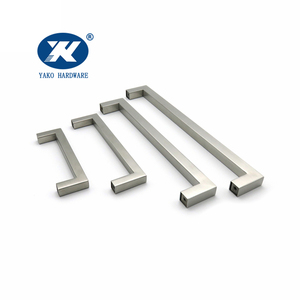 Poignées et boutons carrés en acier inoxydable pour portes d'armoires de cuisine, poignées et tirants pour tiroirs et meubles - Product Image 3