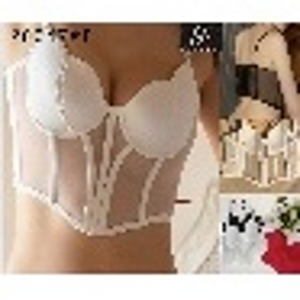 Corsetto di Alta Qualità in Pizzo con Reggiseno Push-up Coppa 'B' Varietà di Colori - Product Image 1