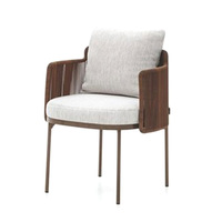 Ensemble de mobilier de jardin en rotin pour hôtels, table à manger carrée en pierre, chaise de jardin, mobilier de cour et de balcon, trois pièces