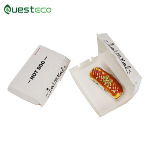 QUESTECO Papel personalizado <span class=keywords><strong>para</strong></span> cajas de <span class=keywords><strong>perros</strong></span> calientes Caja de embalaje de <span class=keywords><strong>perros</strong></span> calientes Caja de cartón <span class=keywords><strong>para</strong></span> <span class=keywords><strong>perros</strong></span> calientes - Product Image 5