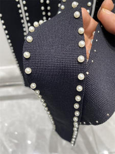 Nuovo Abito <span class=keywords><strong>Cardigan</strong></span> Modesto Autunno 2026, Lussuoso Vestito da Donna con Perle, Collo Tondo, Lunghezza <span class=keywords><strong>Midi</strong></span>, Moda Casual con Spacco, Maglione Lavorato a Maglia - Product Image 6