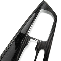 Cubierta de Panel de cambio de marchas de consola central de fibra de carbono para Corvette C8 Stingray Convertible Coupe Z51 Z06