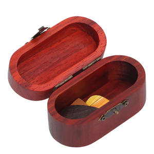 Wholesale Durable Rosewood Guitar Pick <b>Box</b> Set 1pc Mini Storage Case with 5pcs Picks <b>Musical</b> Instrument Organizer - Product Image 6