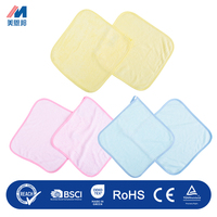 Serviette pour bébé en coton de bambou biologique, douce, réutilisable, non toxique, bavoir pour bébé, vente en gros, taille et emballages personnalisés, logo brodé
