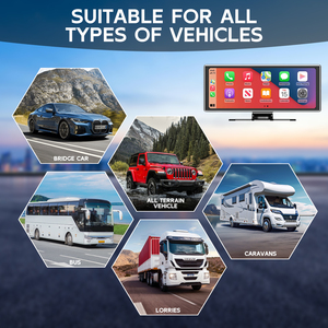 Radio estéreo GPS portátil de 11,26 pulgadas con la mejor pantalla táctil <span class=keywords><strong>Apple</strong></span> <span class=keywords><strong>Carplay</strong></span> Android Auto USB REPRODUCTOR DE <span class=keywords><strong>CD</strong></span> para vehículos más antiguos - Product Image 4