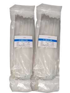 สายรัดแบบล็อคด้วยตัวเองขนาด25มม. X 200มม. สีขาวเป็นมิตรต่อสิ่งแวดล้อมสำหรับจัดสายไฟหนาใช้ในบ้าน - Product Image 2