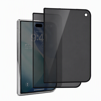 Protection d'écran en verre trempé pour iPhone Duo HD anti-espion, couverture intégrale