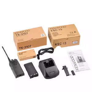 Kenwood Tk3107 Talkie-walkie avec batterie 2000 mAh, portée de 50 km, utilisation en extérieur, avec chargeur et clip de ceinture - Product Image 1
