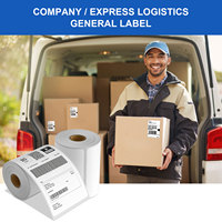 Fabricant OEM en Chine, imprimante d'étiquettes d'expédition autocollantes en rouleau, papier thermique direct 4x6 pour supermarché, livraison express