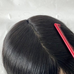 Topper de cheveux humains longs avec base en PU intégrale, 100% cheveux Remy pour femmes, haute qualité - Product Image 4