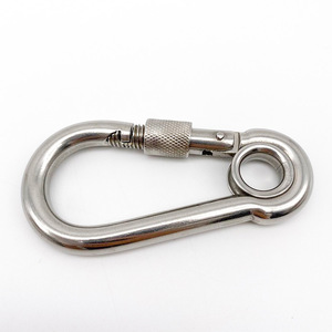 Mosquetón de Acero Inoxidable con Cierre de Seguridad para Escalada y Uso en Exteriores - Product Image 3