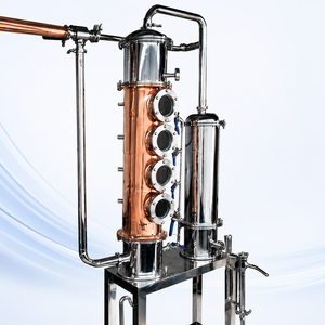 Distillateur d'alcool continu domestique Teve 100L/200L en acier inoxydable / cuivre rouge pour la distillation d'éthanol - Product Image 4