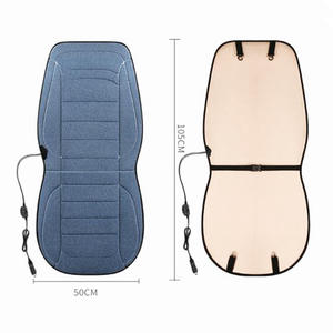 Coussin chauffant électrique pour siège unique Mazda Sports Design, hiver, 12V/2.4V, chauffe-siège arrière pour voitures et camions - Product Image 5