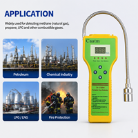 Détecteur de gaz combustible portable CAATM CA-2100H, analyseur à réponse rapide avec système d'alarme sonore et lumineux