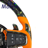 Accessoires de voiture Volant en fibre de carbone forgé personnalisé pour Dodge RAM 1500 2500 3500 TRX Volant en fibre de carbone 2019 +.