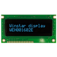 شاشة عرض أحرف OLED طراز WEH001602E 1602 بالحروف السيريلية (الروسية) وحدة لوحة 16×2 من وينستار EH001602E مقاس 84*44 مم
