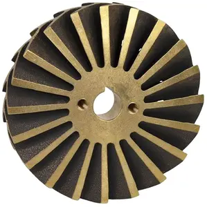 Custom CNC Machining Marine Bronze Brass Centrifugal Pump Impeller For Ventilation Fan Parts