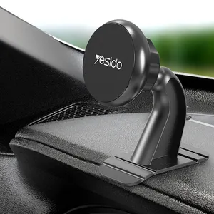 Réglable Pliable Base 6 Pièces Magnétique Magnétique Support de Voiture De Téléphone Portable Pour Les Surfaces Courbes