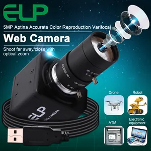 ELP 1080P 60fps PC Webcam 260fps Zoom 10x CMOS OV4689 Color PC HD Mini USB Digital Video Camera Full HD 1920X 1080