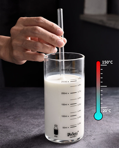 High Borosilicate Clear Glass <strong>Straws</strong> 0.8*20cm <strong>Reusable</strong> &amp; Eco-Friendly Bent Shape Drinking <strong>Straws</strong> - Product Image 5