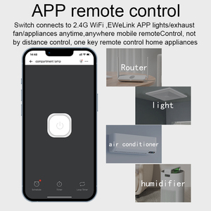 Nhà máy cung cấp EweLink Wifi & 2.4G từ xa không dây điều khiển chuyển đổi thiết lập nhà thông minh các thiết bị adapter hỗ trợ Google trợ lý Alexa - Product Image 2