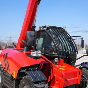 Carretilla elevadora de servicio pesado Tr625 con dirección de cangrejo, tracción en las cuatro ruedas, 2500kg de capacidad, 5900mm de elevación máxima, carretilla elevadora telescópica - Product Image 3