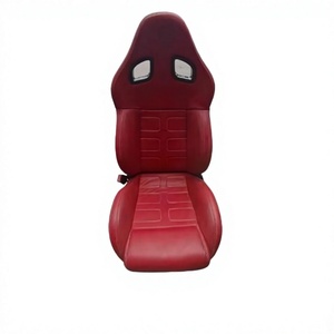 Asientos de Coche de Fibra de Carbono Ligeros con Rieles, Asientos de Cuero Rojo Totalmente Automáticos y Eléctricos, Aptos para Ferrari 599 GTB - Product Image 2