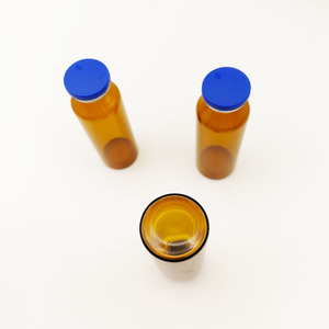 XZ LAB SUPPLIES Frascos de Vidrio Borosilicato Transparentes Redondos de 30 ml para Laboratorio, Frascos para Muestras con Tapón de Goma y Tapas de Cierre Hermético, China - Product Image 3