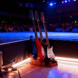 ขาตั้งกีตาร์หลายตัว 3 ตัว รุ่น MA-32B ยี่ห้อ DEDO ทำจากไม้แบล็ควอลนัท เป็นมิตรกับสิ่งแวดล้อม สำหรับกีตาร์เบสและกีตาร์ไฟฟ้า เหมาะสำหรับการแสดงบนเวที - Product Image 6