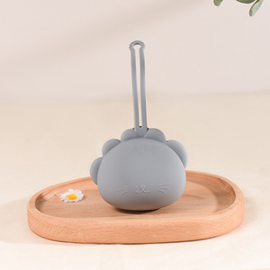 2024 nouvelle idée de produit sans BPA mignon Silicone <span class=keywords><strong>porte</strong></span>-sucette étuis de qualité alimentaire boîte de rangement conteneur pour salle de bain - Product Image 3