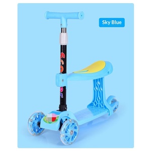Tricycle 3-en-1 pour enfants, scooter pliable pour enfants de 2 à 5 <span class=keywords><strong>ans</strong></span>, garçons et filles, multifonction MIGAO - Product Image 3