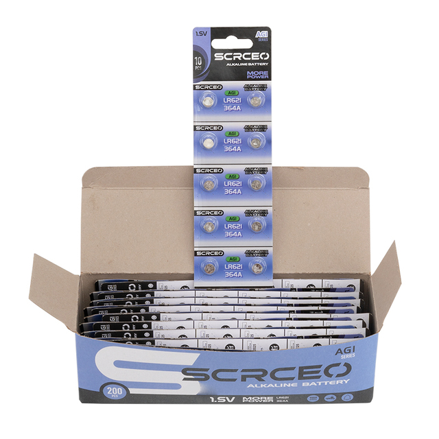 Cuanen 364 SR621SW AG1 LR621 621 164 SR60 LR60 1.55V Silver Oxide Alkaline Coin Button Cell Battery