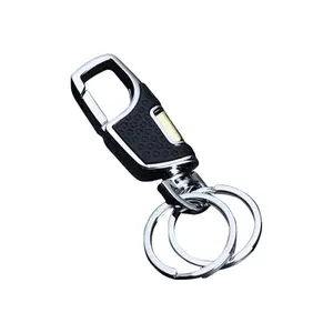 Innovative Products 2023 Customized Embossed Logo or Laser Logo High Quality PU and Metal Keychain