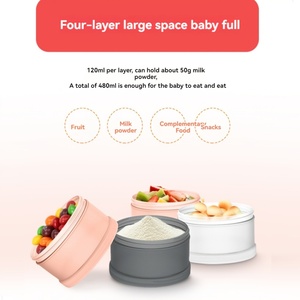 Caja Giratoria Portátil de Cuatro Capas para Leche en Polvo, Contenedor, Caja de Almacenamiento de Alimentos y Snacks, Venta al Por Mayor, 1 Unidad - Product Image 3
